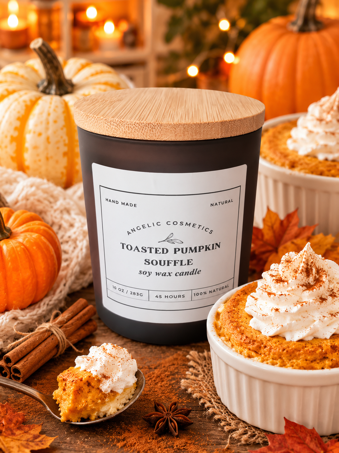 Toasted Pumpkin Souffle Soy Wax Candles