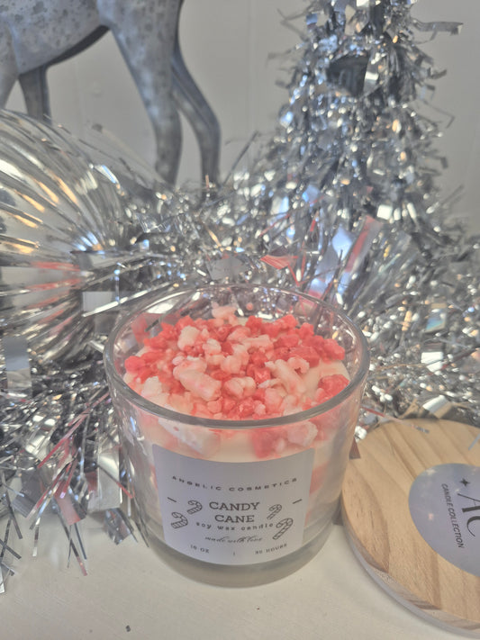 Candy Cane Soy Wax Candles