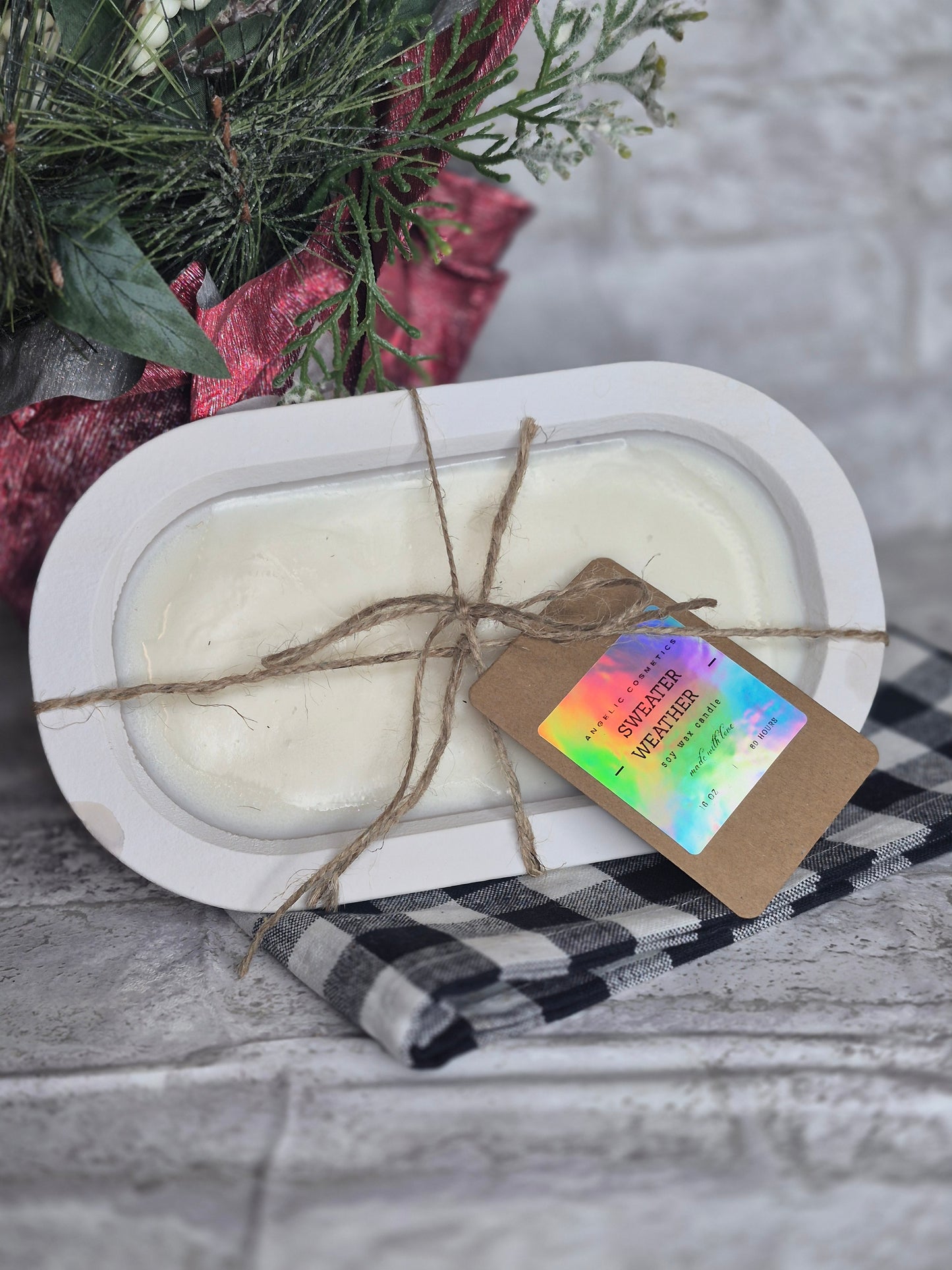 Sweater Weather Soy Dough Bowl Candles