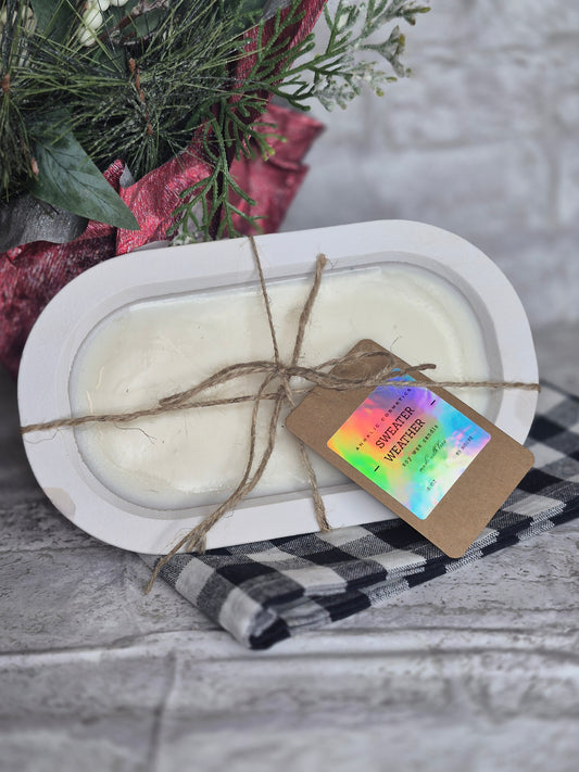 Sweater Weather Soy Dough Bowl Candles