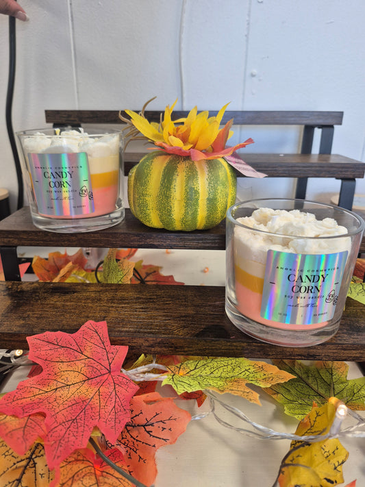 Candy Corn Soy Wax Candles 10oz