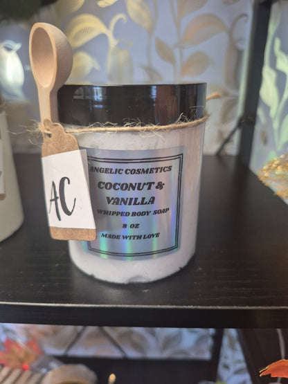 Coconut and Vanilla Whipped Body Soap