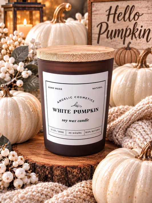 White Pumpkin Soy Wax Candles