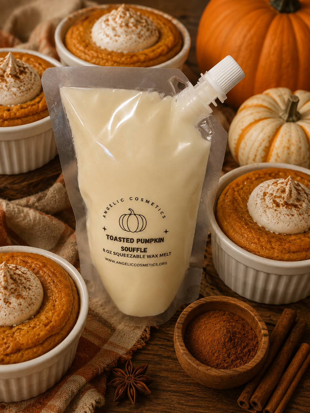 Toasted Pumpkin Souffle Squeezable Soy Wax Melts