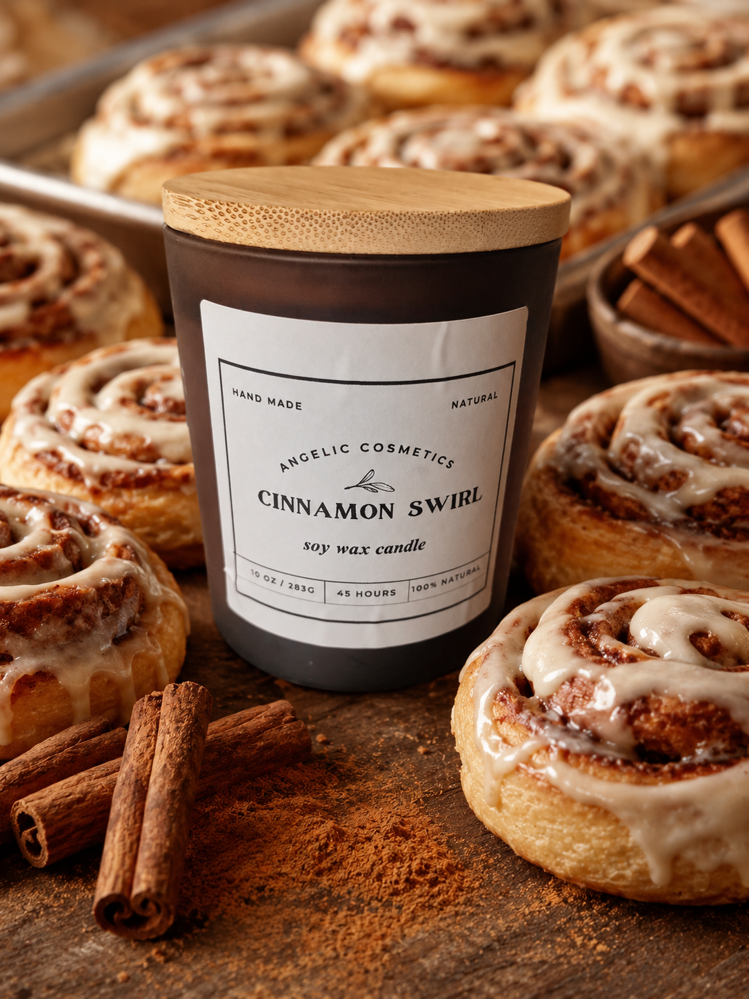 Cinnamon Swirl Soy Wax Candles