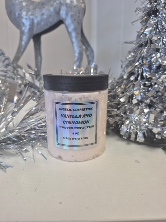Vanilla and Cinnamon Whipped Body Butter
