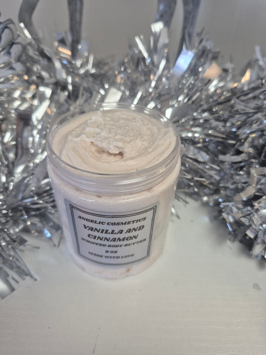 Vanilla and Cinnamon Whipped Body Butter